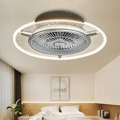 پنکه سقفی با چراغ شفاف دور چراغ شفاف چراغ قابل تنظیم