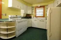 کابینت های آشپزخانه فلزی Vintage Youngstown - تصویری آشپزخانه کامل دهه 1950 -