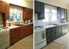 چگونه می توان کابینت های آشپزخانه خود را برای تحول کامل رنگ آمیزی کرد |  Cabana State of Mind