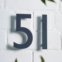 شماره های خانه مدرن |  تابلوی شناور معاصر |  ارتفاع 25 سانتی متر