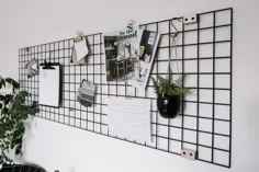 شبکه دیوار فلزی DIY [برای دفتر خانه] - عشق ایجاد جشن بگیرید