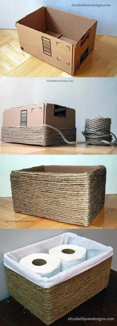 Cesta para guardar papel higiÃ © nico (Muy Ingenioso)