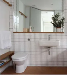 Sleuth: Shaker Peg Rail in the Bath - Remodelista