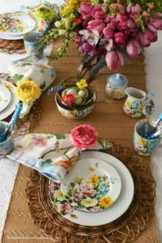 گل درمانی برای میز: باغ انگلیسی کیتی آلیس