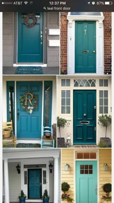 چند انتخاب عالی برای رنگ درب ورودی در سایه های آبی!