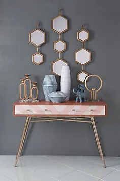 آینه دیواری شش گوش Bee |  فروشگاه خانگی اشلی