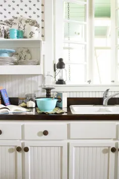 16 رنگ سفید رنگ کابینت آشپزخانه سفید برای یک تمیز و هوای تمیز