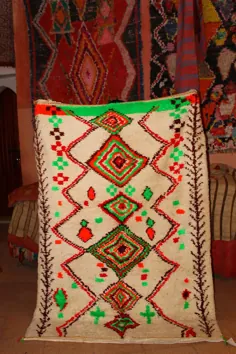 فرش Vintage مراکش Azilal فرش بربری فرش مراکش |  اتسی