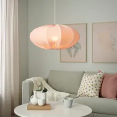 سایه لامپ آویز REGNSKUR ، صورتی بیضی ، 20 اینچی - IKEA