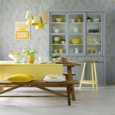 اتاق ناهار خوری خاکستری لیمو و کبوتر |  ایده های تزیین اتاق ناهارخوری |  خانه ایده آل