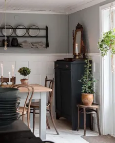 یک خانه گرم روستایی سوئدی که ترکیبی از قدیمی و جدید است