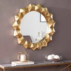 آینه تزئینی Lucy Round Sunburst - لوازم جانبی دیوار ، خانه شما برای تزئین دیوار!
