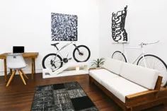این مبلمان آپارتمانی دو برابر فضای ذخیره سازی دوچرخه است