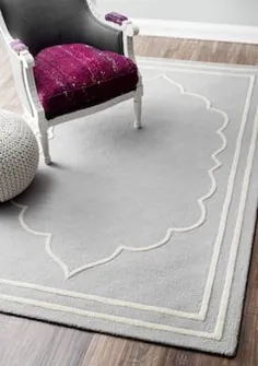 سادگی فرش های خاکستری مرزهای زیبا