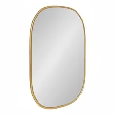 آینه دیواری قاب دار طلای بیضی کیت و لورل کاسکیل 24 اینچ L 36 گرم
