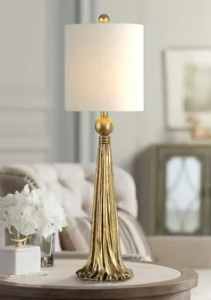 کاملترین لامپ میز بوفه طلای فلزی Paravani Antique - # 32N99 |  لامپ به علاوه