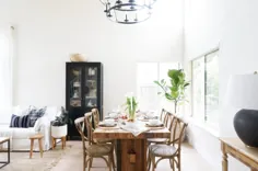 یک جدول ساده برای صرف صبحانه روز مادر + نگاهی به فضای ترکیبی اتاق نشیمن / اتاق ناهار خوری