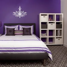 37 ایده اتاق خواب بنفش و سفید (همراه با تصاویر!) - خوشبختی دکوراسیون منزل