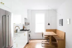 آشپزخانه هفته: آشپزخانه ایکیا با یک راه حل ظریف کابینت بالا