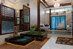 طرح های اتاق Pooja در اتاق نشیمن - اتاق Pooja |  طرح های اتاق پوجا |  ایده های اتاق پوجا |  پوجا ماندیر |  معبد خانگی