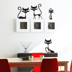 5.67 دلار آمریکا | گربه مجموعه جعبه بالا تزئینات قفسه دیوار پوشش برچسب شیشه yafeng موسیقی برچسب دیوار گربه زیبا | برچسب کامیون | برچسب مکعب وینیل استیکر - AliExpress