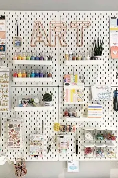 Craft Room Ikea Pegboard - مانند عشق