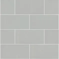 MSI Grey 3 in x 6 in. کاشی متروی خاکستری براق سرامیکی (1 فوت مربع در مورد) - NGRAGLO3X6 - انبار خانه