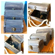 نگهدارنده جواهرات Spark Nav جعبه جواهرات چوبی جعبه چوبی |  اتسی