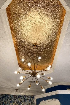 چگونه می توان سقف را ورق طلا زد |  شرکت جادوی برس