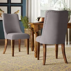 Red Barrel Studio® صندلی ناهار خوری وبهلسترد صندلی 2 رنگ اثاثه یا لوازم داخلی: خاکستری در قهوه ای روشن / خاکستری ، اندازه 38 "H X 38" W X 26 "D |