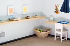 قفسه های بازی هنری - مونته سوری در 4 سالگی
