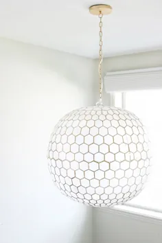 چراغ لانه زنبوری Capiz Globe برای راه پله!