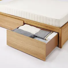 تختخواب چوبی / بلوط / جعبه ذخیره سازی / ست 2 عدد 2 ست