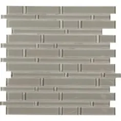 کاشی دیواری موزاییک شیشه ای و مش فلزی MSI Cityscape Interlocking 12 in x 12 in x 8 mm (10 فوت مربع / مورد ))-GLSMTIL-CS8MM - انبار خانه
