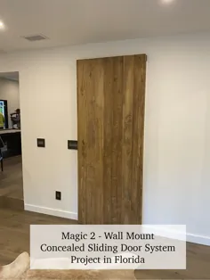 Magic 2 - سیستم کشویی پنهان شده دیواری برای درب های چوبی
