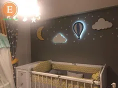 Set de 4 / Baby Nursery Night Light 1 globo caliente 2 |  اتسی
