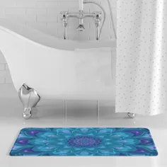 دکور حمام ماتالای بنفش و تایلین تابلو فرش ماندالا |  اتسی