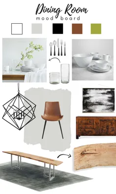 Dinning Room Mood Board- Lily Ardor- طبیعت را به اسکاندیناوی بیاورید