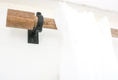میله های پرده چوبی DIY (الهام گرفته از علم نارون) - نامه زندگی در خانه