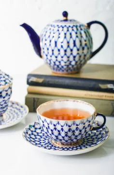 مجموعه چای خالص کبالت برای 6 نفر (20 قطعه)