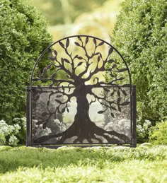 دروازه باغ مستقل قوس دار با طرح درخت زندگی |  آربرز و ترلایز |  جزئیات محوطه سازی |  حیاط و باغ |  گاوآهن