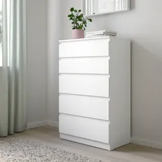 KULLEN سفید ، 5 کشو ، 70x112 سانتی متر - IKEA