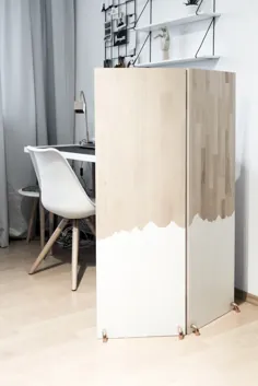 Raumteiler selber bauen |  schereleimpapier DIY Möbel & Upcycling