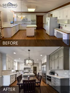 قبل و بعد از آن از نوسازی آشپزخانه و مارگارت رد شوید