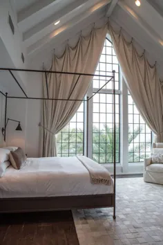 اتاق خواب زیبا و زیبا با چهار تخته پوستر قاب باریک |  Chelsea Robin I... - 2019 - پرده های دی