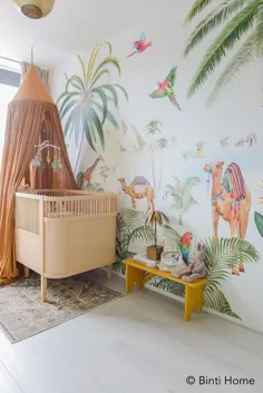 Babykamer رفتاری با palmbomen en kamelen van Creative Lab آمستردام داشت