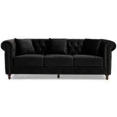 مجموعه مبل و صندلی Eleanor Plush Velvet Chesterfield - انتخاب رنگ