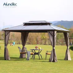 Hardtop Garden Tent Garden Aluminium Canopy Furniture Gazebos Outdoor