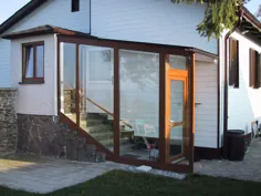 Verglaster Stiegenaufgang für aussen |  Wind- و Schneeschutz Haustüren