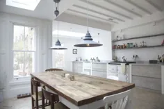 طراح در است: آشپزخانه Scandi در یک ویکتوریای لندن
